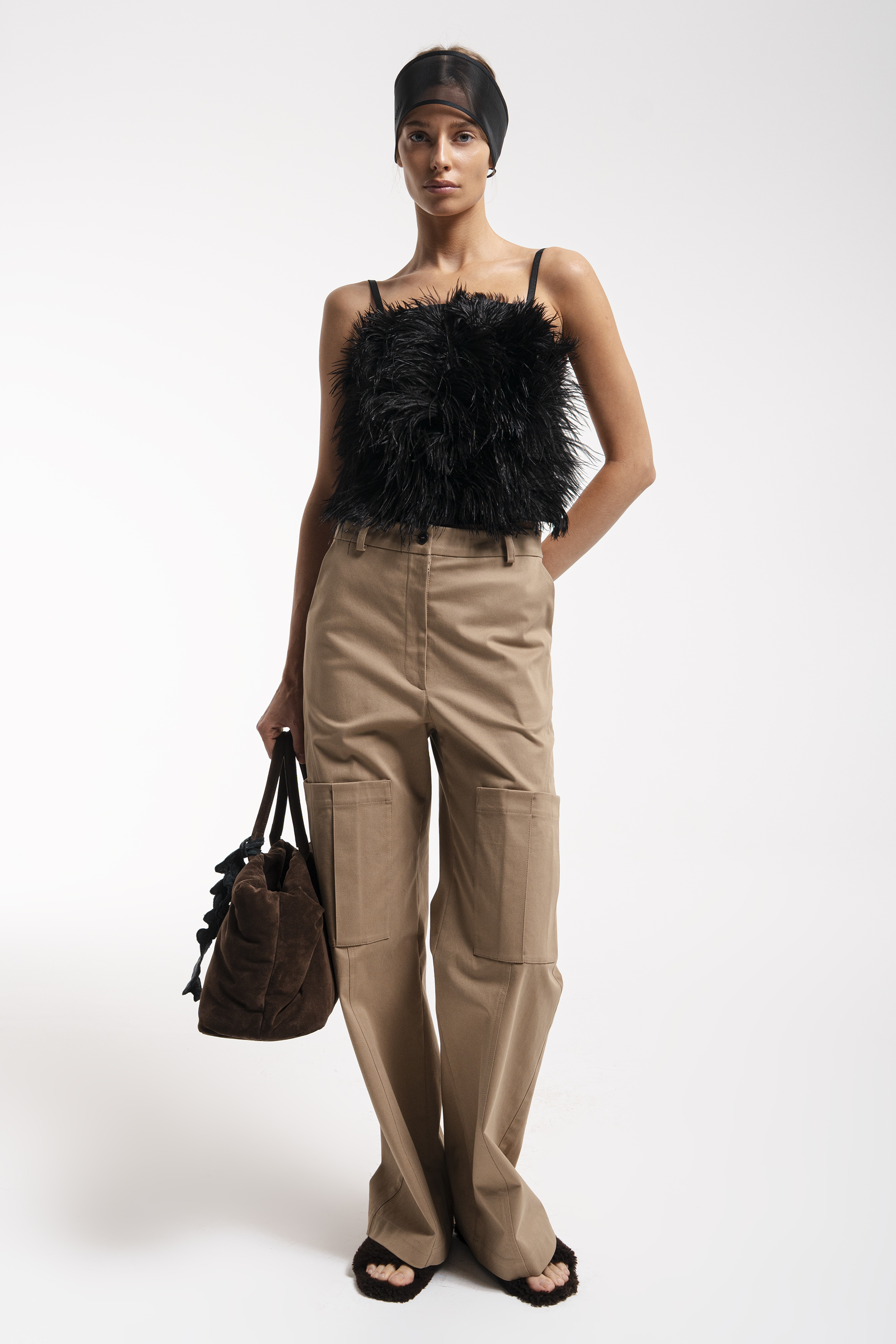 Garment-dyed cargo pants