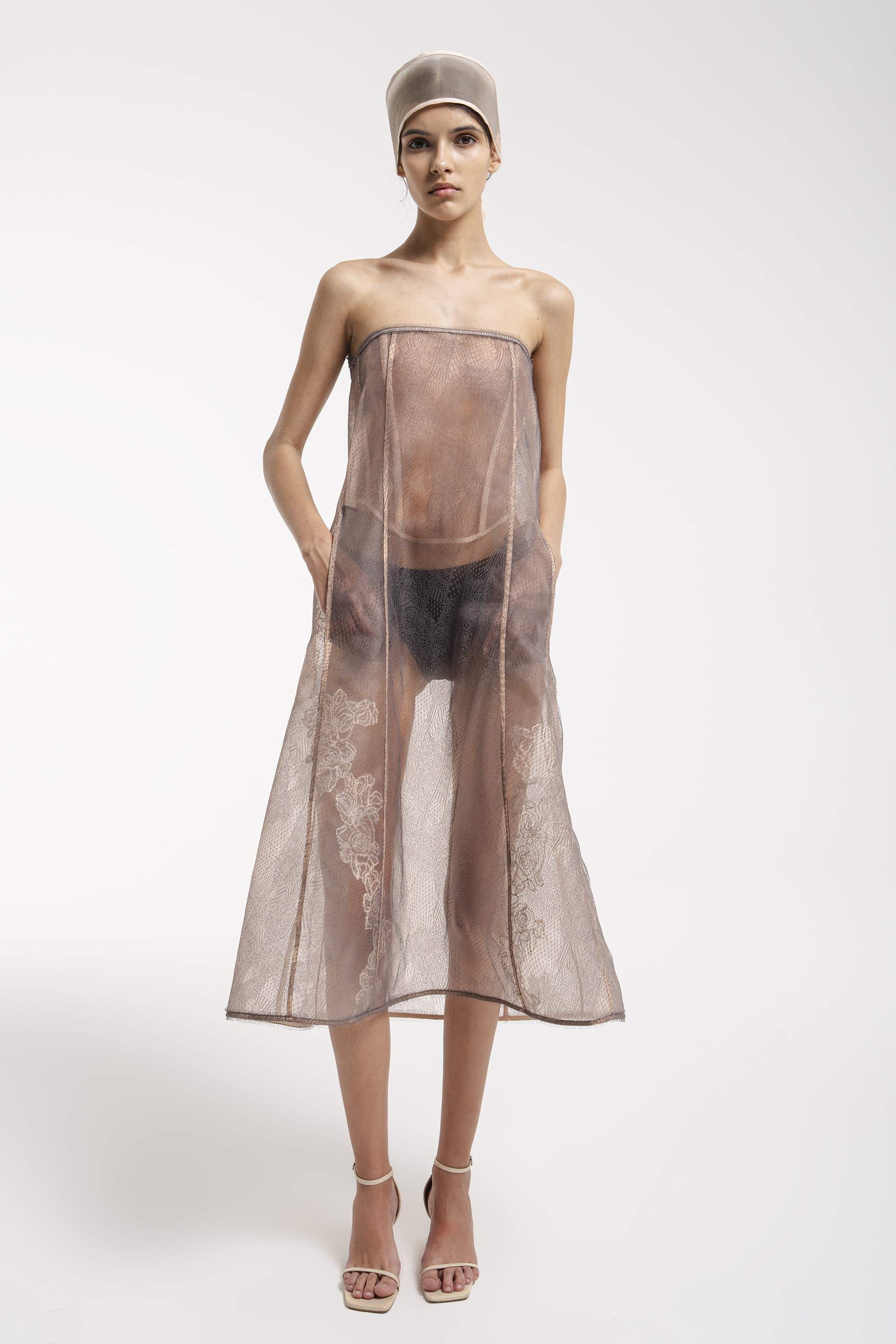 Sheer lace dress